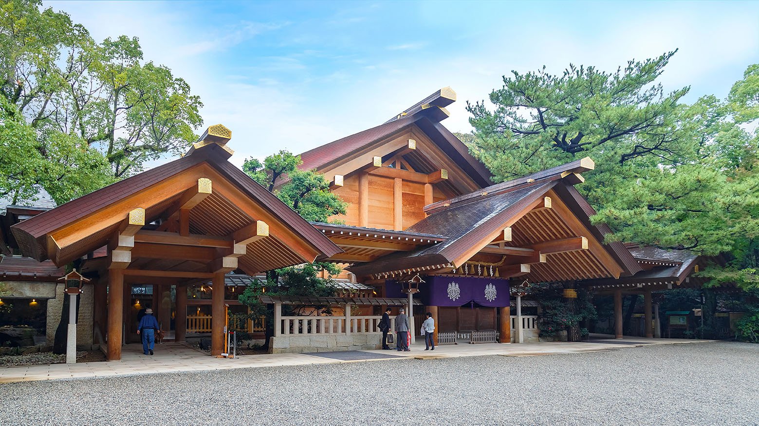 Atsuta-jingu (Atsuta Shrine) in Nagoya, Japan

NAGOYA, JAPAN - NOVEMBER 18, 2015: Atsuta Shrine is one of Shinto's most important shrines. It enshrines the Sun Goddess Amaterasu and stores the sacred sword Kusanagi